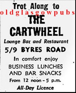 Advert for the Cartwheel 1979