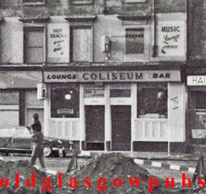 Close-up image of the Coliseum Bar Eglinton Street