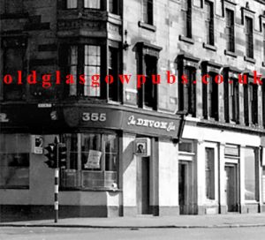 Exterior view of the Devon Bar Eglinton Street 1970s